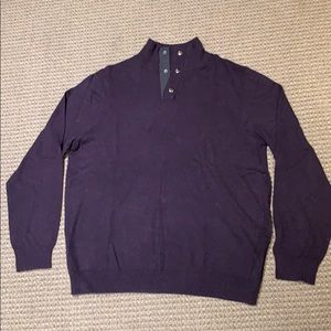 Croft&Barrow Sweater 1/4 Button Up Men’s Large